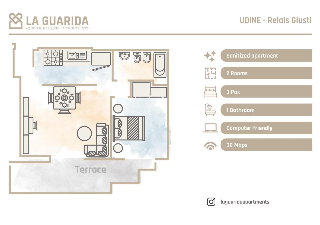 乌迪内Relais Giusti 2 - La Guarida公寓 外观 照片